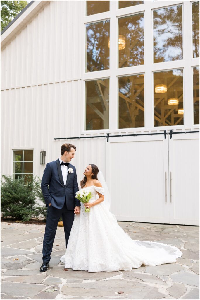 Bride and Groom Photos | Bride and Groom Portraits | Carolina Grove Wedding | Raleigh NC Wedding Photographer