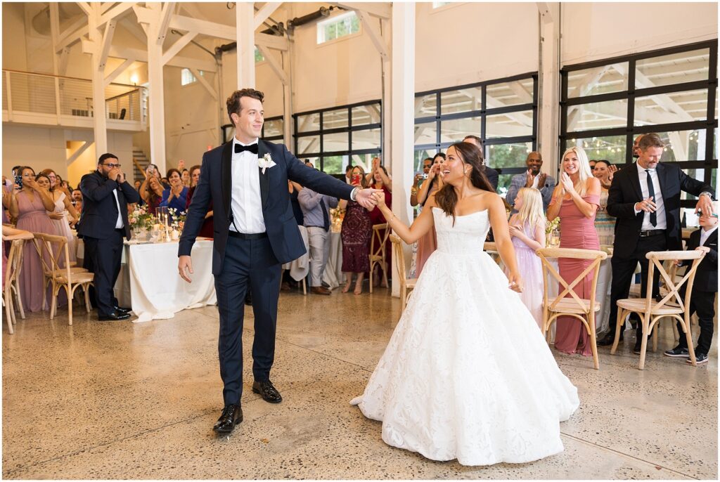 Bride and Groom Introduction | Carolina Grove Wedding | Raleigh NC Wedding Photographer