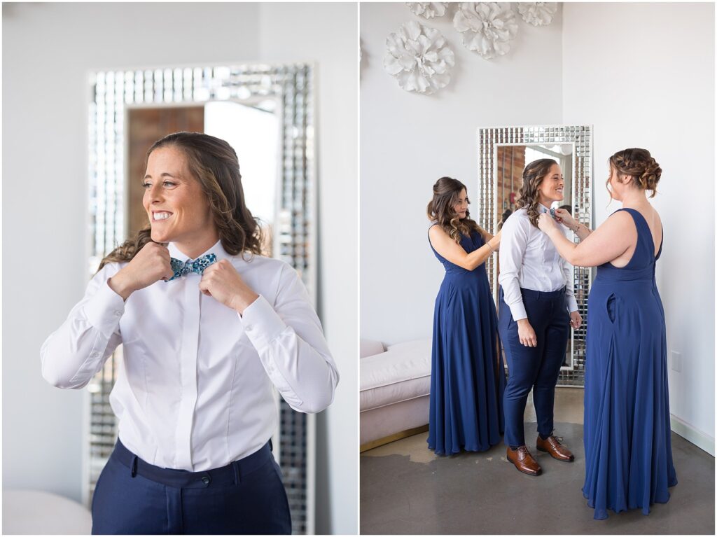 Bride Getting Ready | Same Sex Couple | Durham Wedding at The Cotton Room | Durham Wedding Photographer | Sarah Hinckley Photography