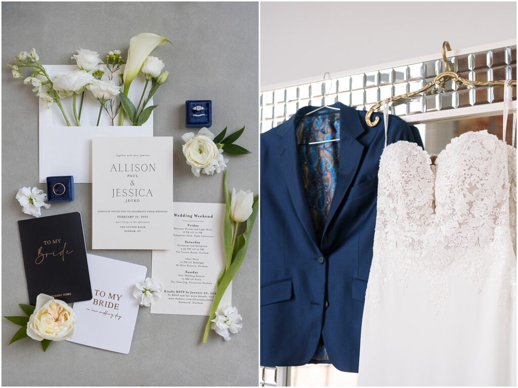 Wedding Invitation | Wedding Details | Wedding Dress | Wedding Suit Jacket | Same Sex Wedding |  Wedding at The Cotton Room | Durham Wedding Photographer | Sarah Hinckley Photography