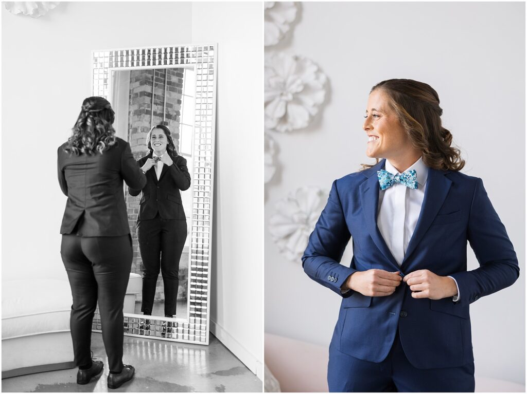 Bride Getting Ready | Same Sex Wedding | Wedding at The Cotton Room | Durham Wedding Photographer | Sarah Hinckley Photography