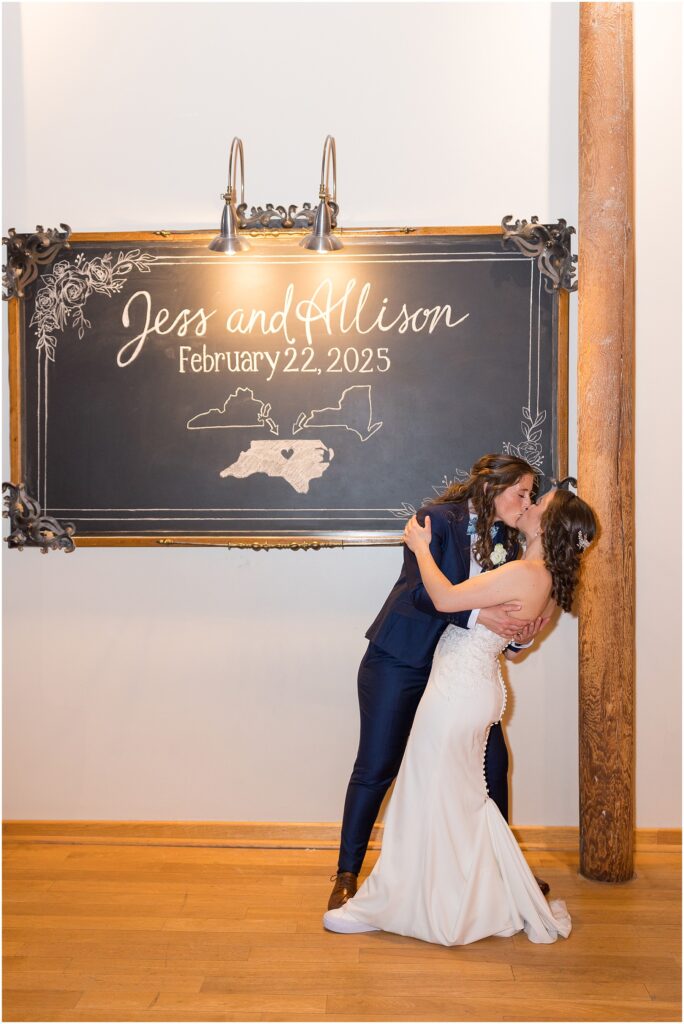 Brides Kissing | Same Sex Couple | The Cotton Room | Durham Wedding Photographer | Wedding at The Cotton Room | Sarah Hinckley Photography