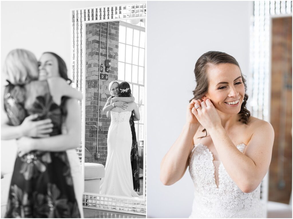 Bride with Mother | Bride Getting Ready | Same Sex Wedding | Wedding at The Cotton Room | Durham Wedding Photographer | Sarah Hinckley Photography