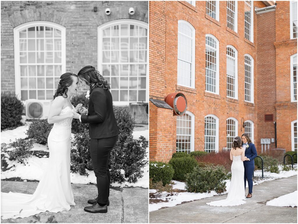 Couple First Look | Same Sex Couple | Durham Wedding Photographer | Sarah Hinckley Photography