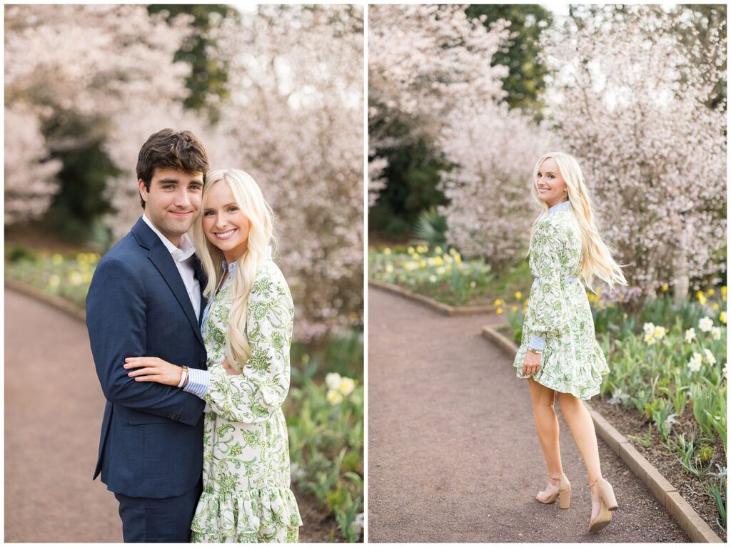 Duke Gardens | Cherry Blossom Trees | Duke University Senior | Duke University Grad | Durham Senior Photographer
