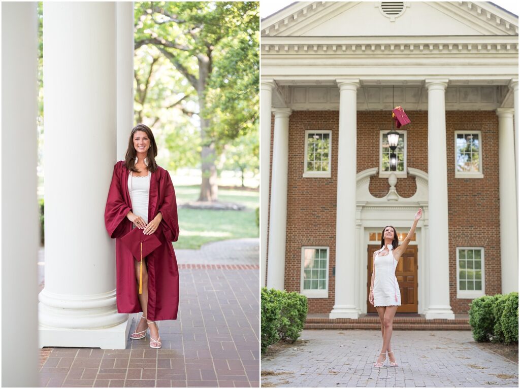 Meredith College Spring Grad Photos |  Raleigh Senior Photographer | Sarah Hinckley Photography | Graduation Cap