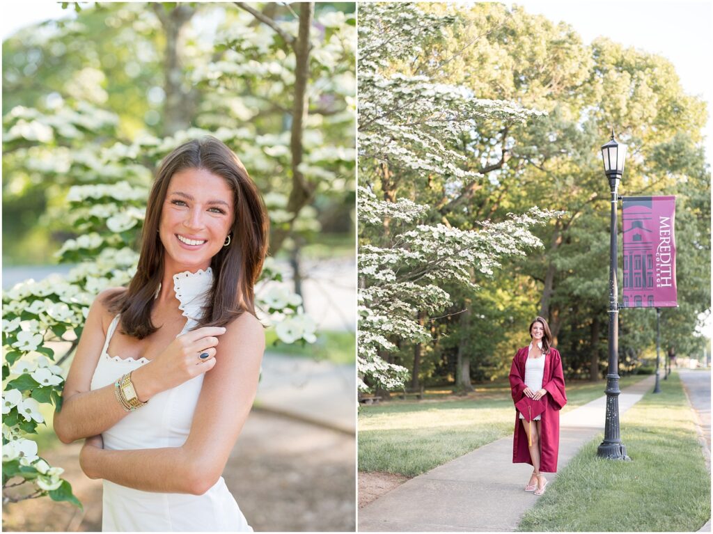 Spring Graduation Photos | Meredith College Spring Grad Photos |  Raleigh Senior Photographer | Sarah Hinckley Photography | 2025