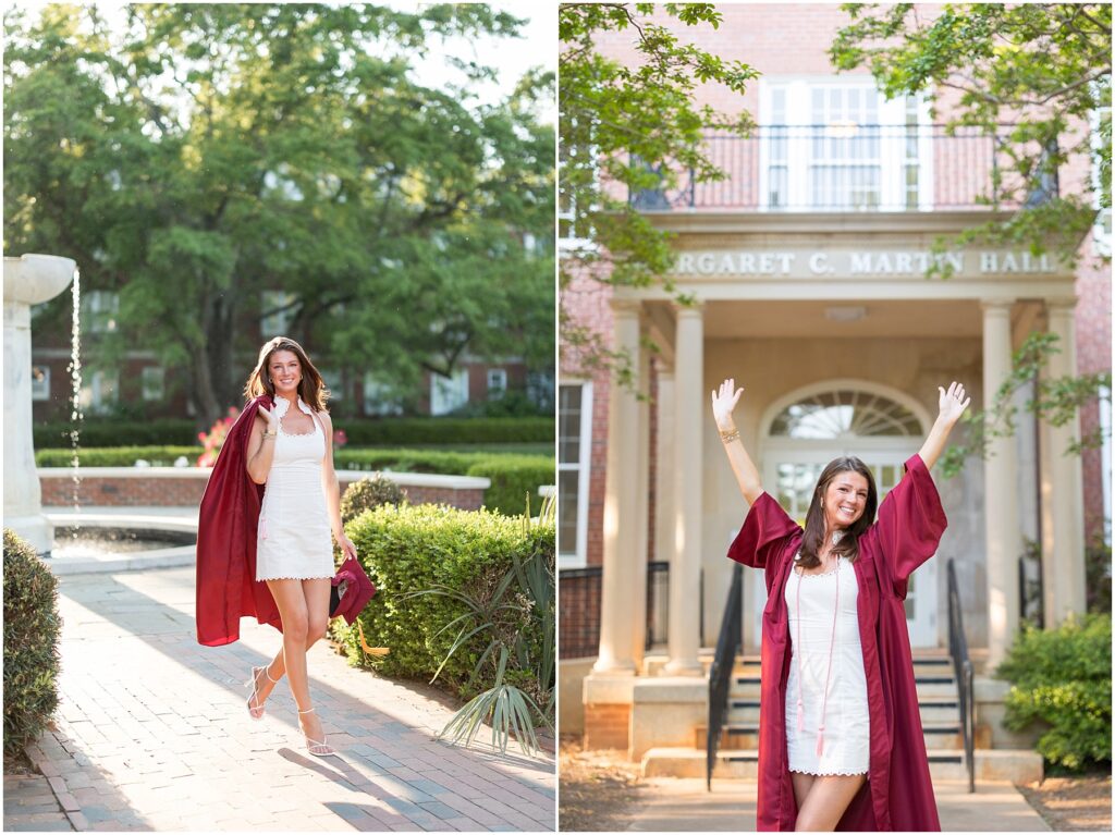 College Campus | Meredith College Spring Grad Photos |  Raleigh Senior Photographer | Sarah Hinckley Photography | 2025