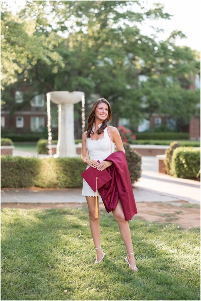 Cap and Gown | Spring Graduation | Meredith College Spring Grad Photos |  Raleigh Senior Photographer | Sarah Hinckley Photography | 2025