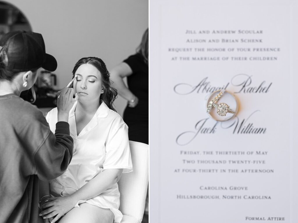 Carolina Grove Raleigh NC | Sarah Hinckley Wedding Photographer | Wedding Rings | Bride Getting Ready