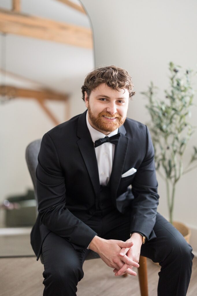 Groom | Carolina Grove Wedding Venue | Sarah Hinkley Photography | North Carolina Wedding Photographer