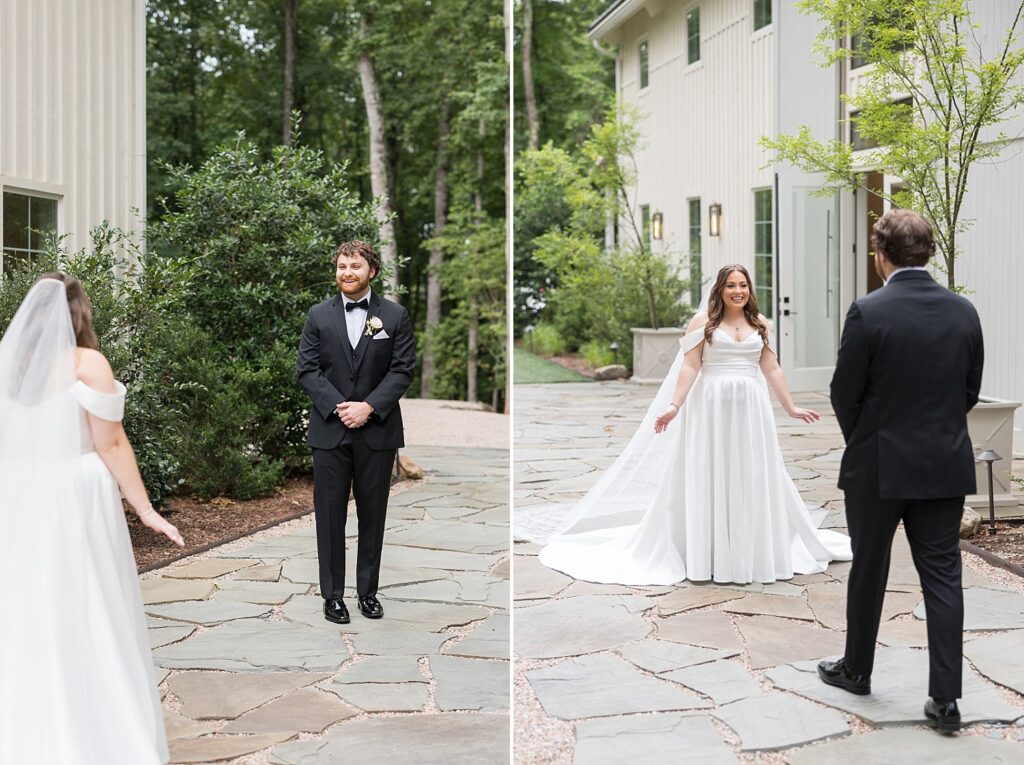 First look | first look inspiration | carolina grove wedding | carolina grove wedding photographer | classic wedding venue 