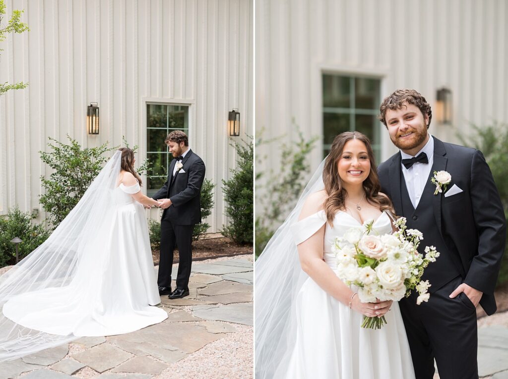 First look | first look inspiration | carolina grove wedding | carolina grove wedding photographer | classic wedding venue 