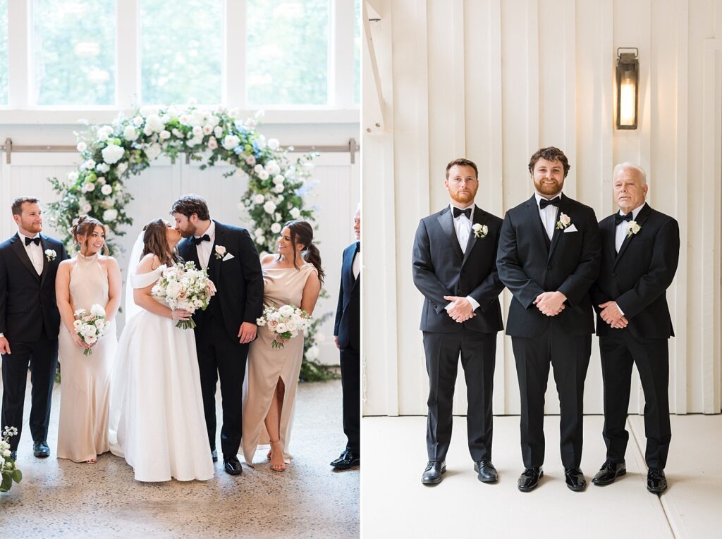 Wedding party | Bridesmaids | Groomsmen | Carolina Grove Wedding Venue | Sarah Hinkley Photography | North Carolina Wedding Photographer