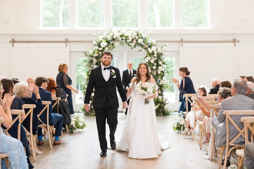 Timeless Romantic wedding with florals and candles indoors at Carolina Grove in NC | Raleigh Wedding Photographer | Carolina Grove Photographer  | Sarah Hinckley Photography