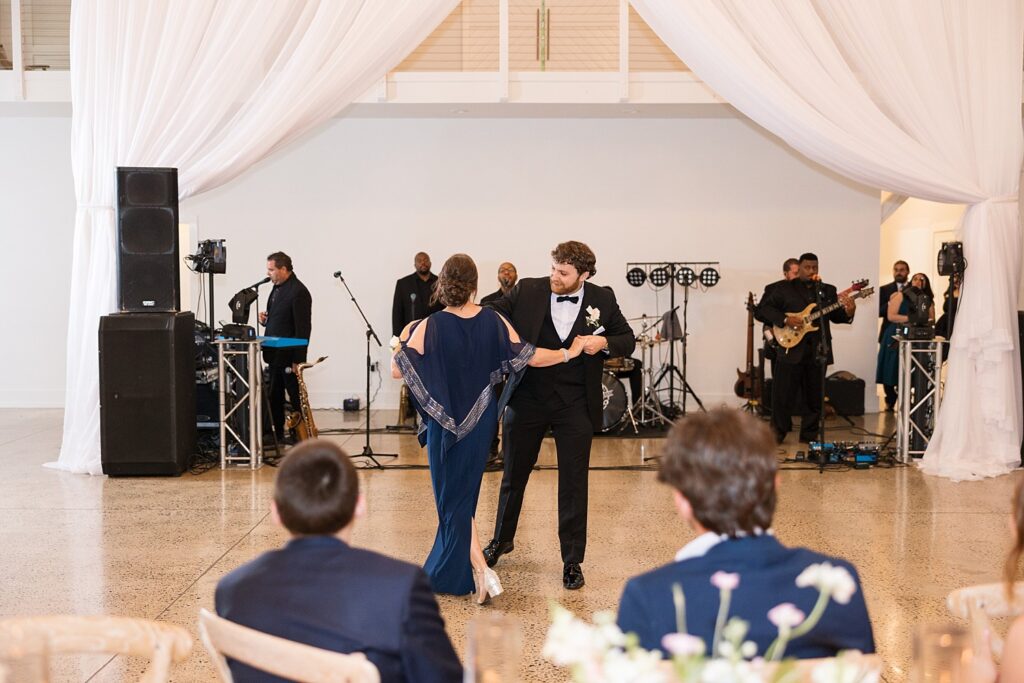 mother son dance | live wedding band | carolina grove wedding | carolina grove wedding photographer | classic wedding venue 