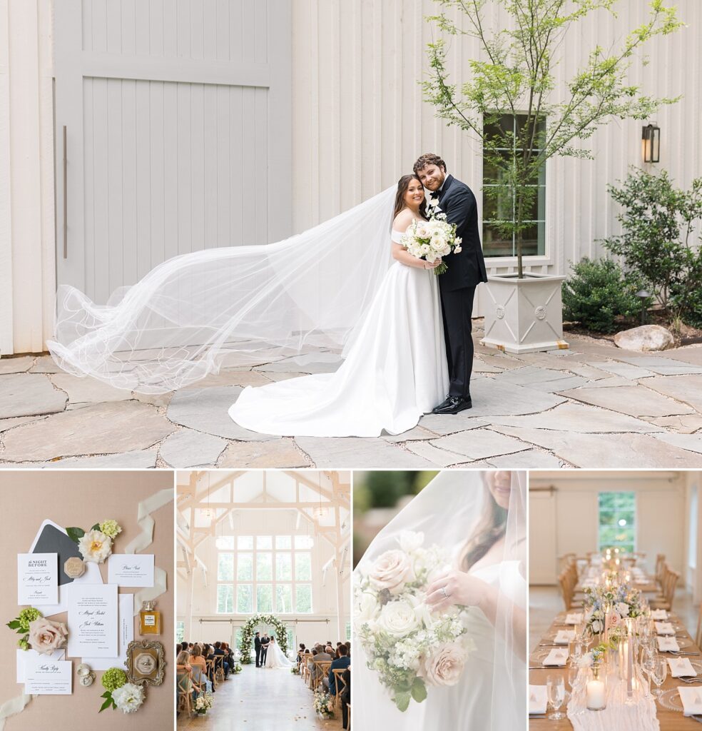Timeless Romantic wedding with florals and candles indoors at Carolina Grove in NC | Raleigh Wedding Photographer | Carolina Grove Photographer  | Sarah Hinckley Photography