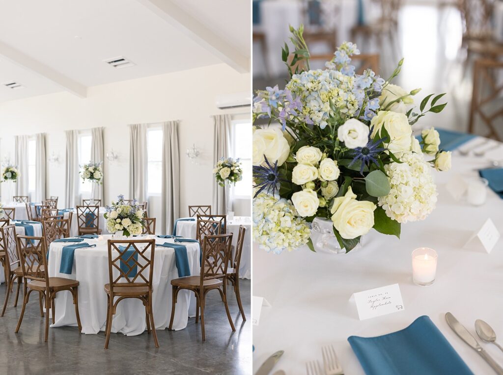 wedding reception, reception flowers, wedding floral, the legacy at willow pond wedding, Raleigh wedding photographer, historic venues in Virginia, Virginia wedding photos