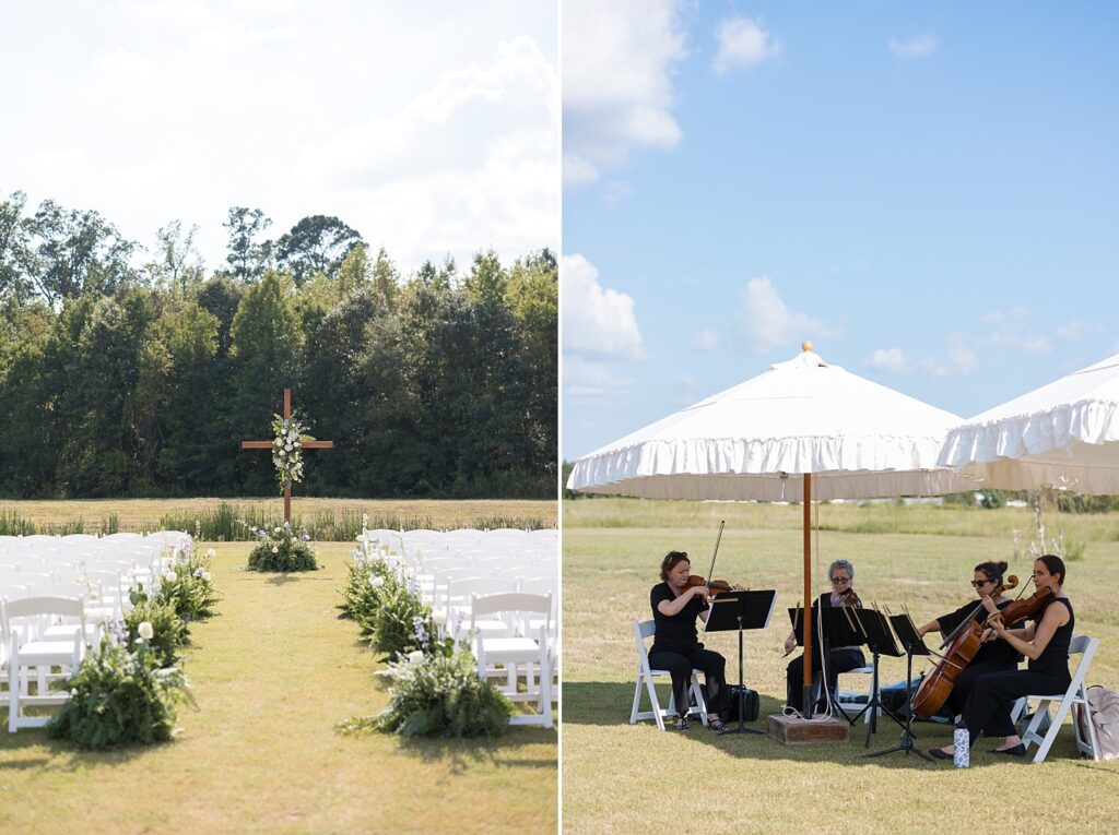 the legacy at willow pond, Virginia wedding venue, outdoor ceremony, string quartet at wedding, historic venues in Virginia, classic wedding venue