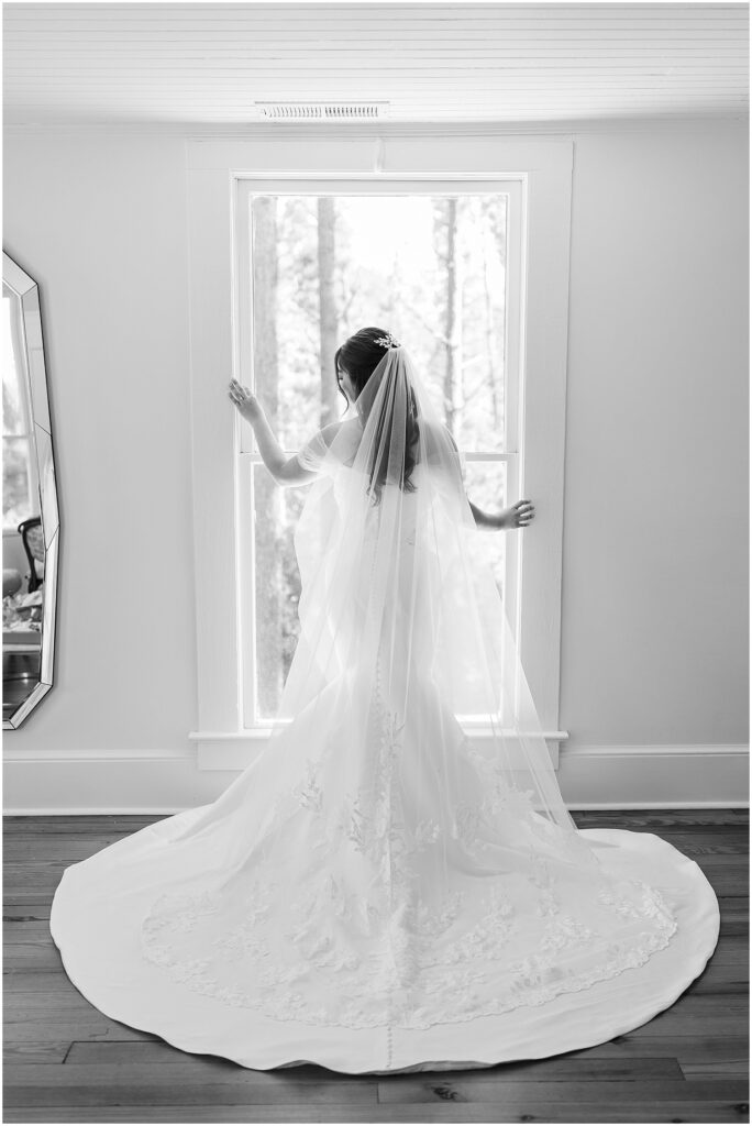 bridal portraits | Wedding details at The Upchurch Raleigh | Elegant wedding design at a historic Raleigh venue | The Upchurch wedding inspiration | Raleigh wedding photography details | Classic wedding day in Raleigh NC