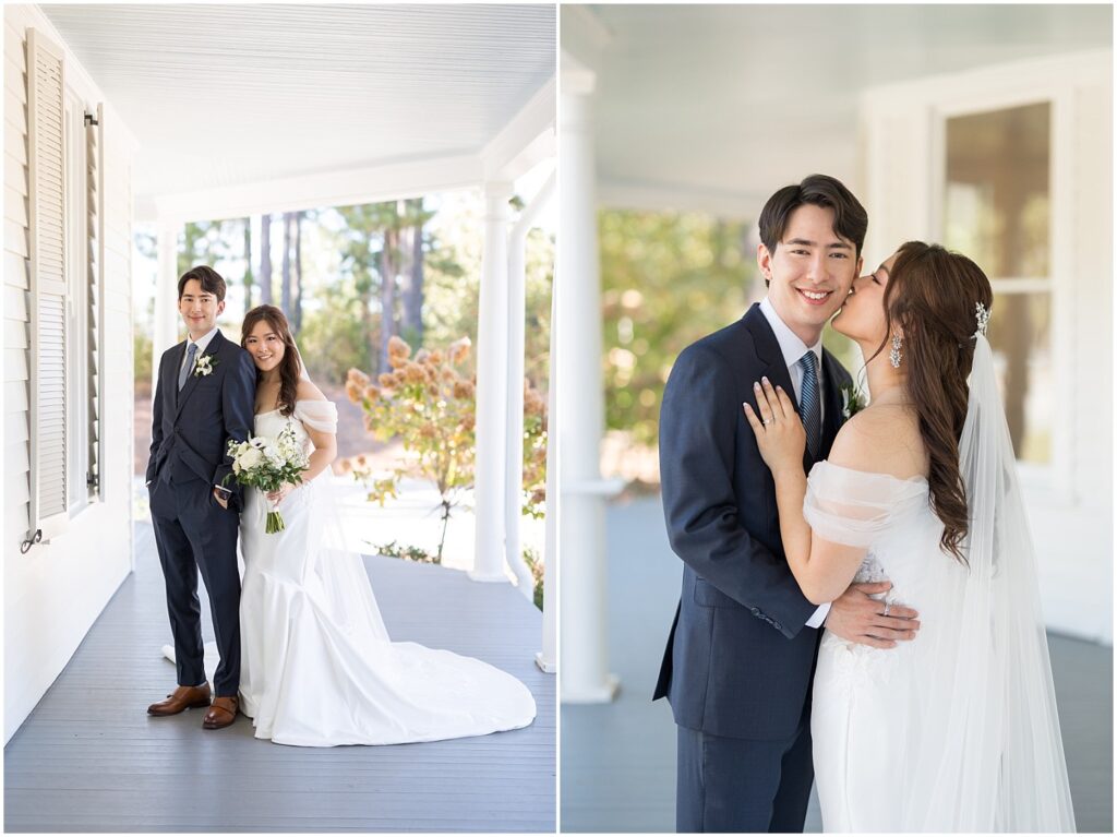 bride and groom portraits | Wedding day at The Upchurch in Raleigh | Intimate Raleigh NC wedding venue | Timeless wedding at a historic Raleigh venue | The Upchurch wedding photographer | Raleigh wedding photography experience