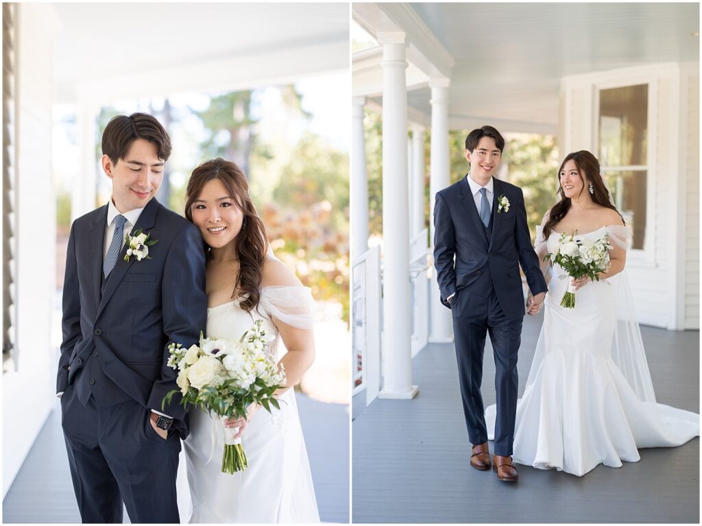 bride and groom portraits | Wedding day at The Upchurch in Raleigh | Intimate Raleigh NC wedding venue | Timeless wedding at a historic Raleigh venue | The Upchurch wedding photographer | Raleigh wedding photography experience