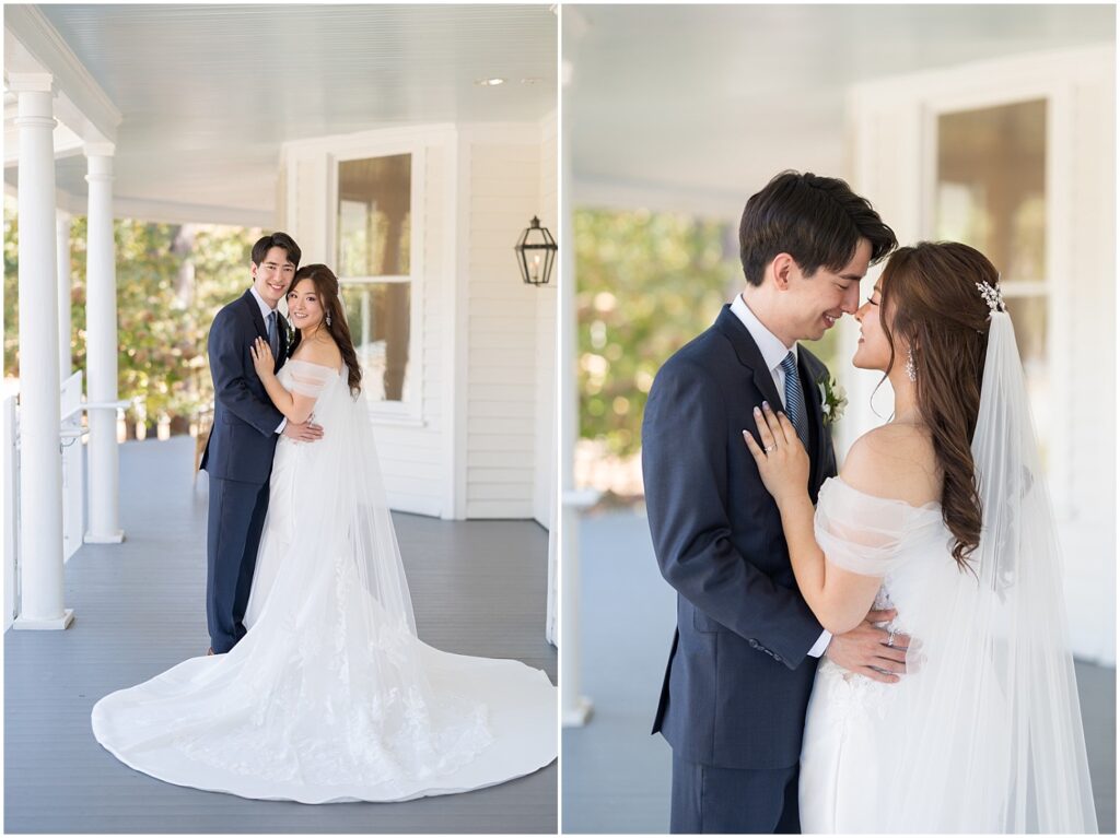 bride and groom portraits | Wedding day at The Upchurch in Raleigh | Intimate Raleigh NC wedding venue | Timeless wedding at a historic Raleigh venue | The Upchurch wedding photographer | Raleigh wedding photography experience