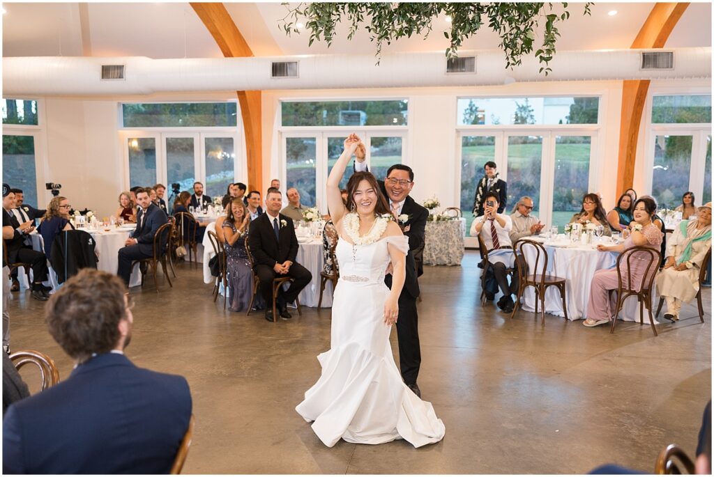 Father daughter dance | The Upchurch wedding inspiration | Classic fall wedding at The Upchurch | Elegant Raleigh wedding inspiration | The Upchurch wedding photos | Romantic wedding venue in Raleigh NC