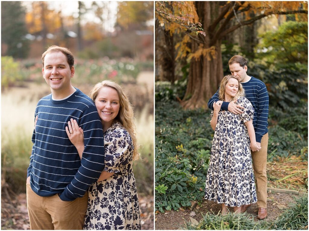 Raleigh Rose Garden engagement photos | Raleigh Rose Garden engagement session | Raleigh NC engagement photographer | Garden engagement photos in Raleigh | Raleigh engagement photographer