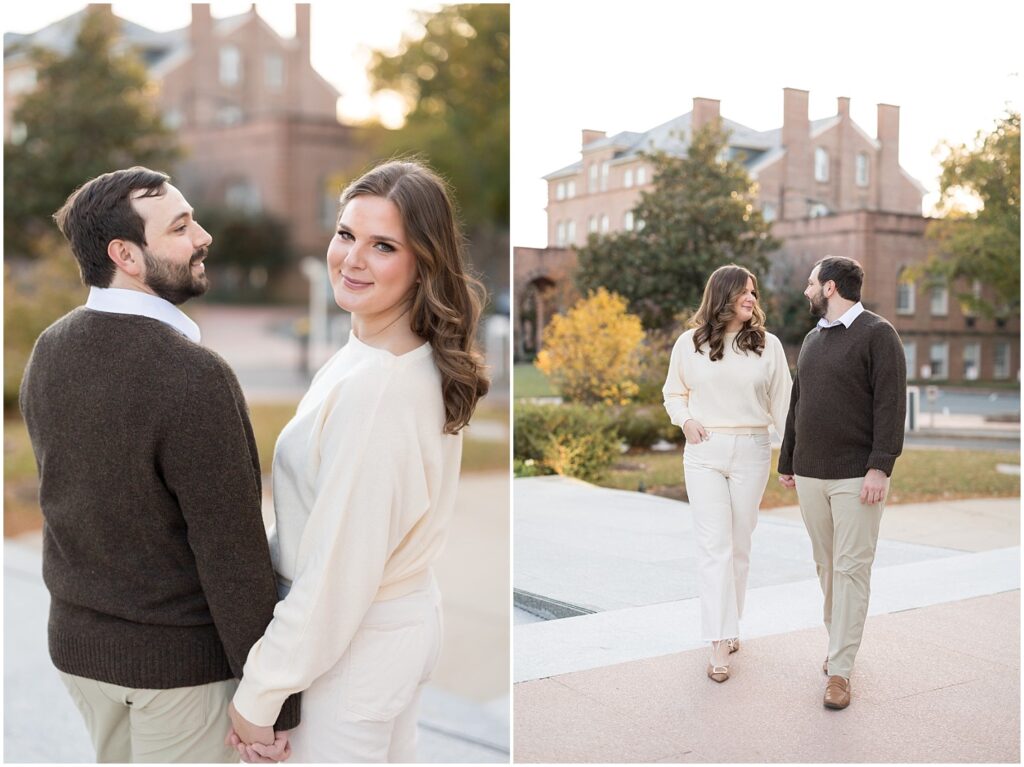 Downtown Raleigh engagement photos | Raleigh NC engagement photographer | Sarah Hinckley wedding photographer | Raleigh NC wedding photographer | Downtown Raleigh engagement session