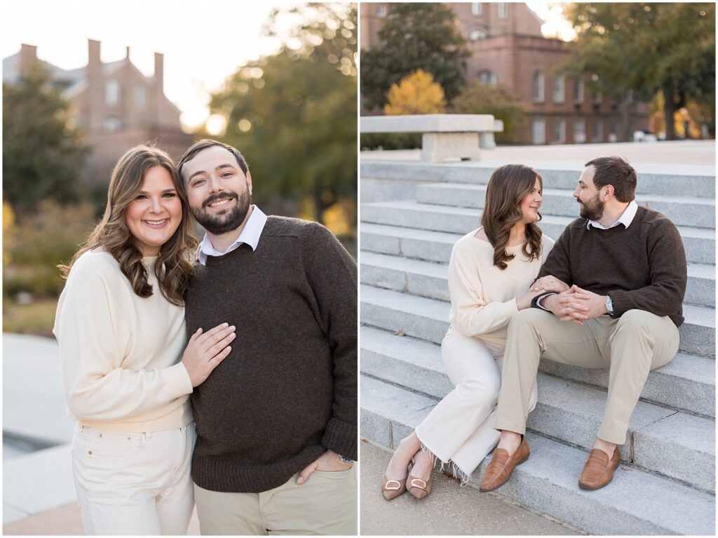Downtown Raleigh engagement photos | Downtown Raleigh engagement session | Raleigh NC engagement photographer | Urban engagement photos in Raleigh | Raleigh engagement photographer