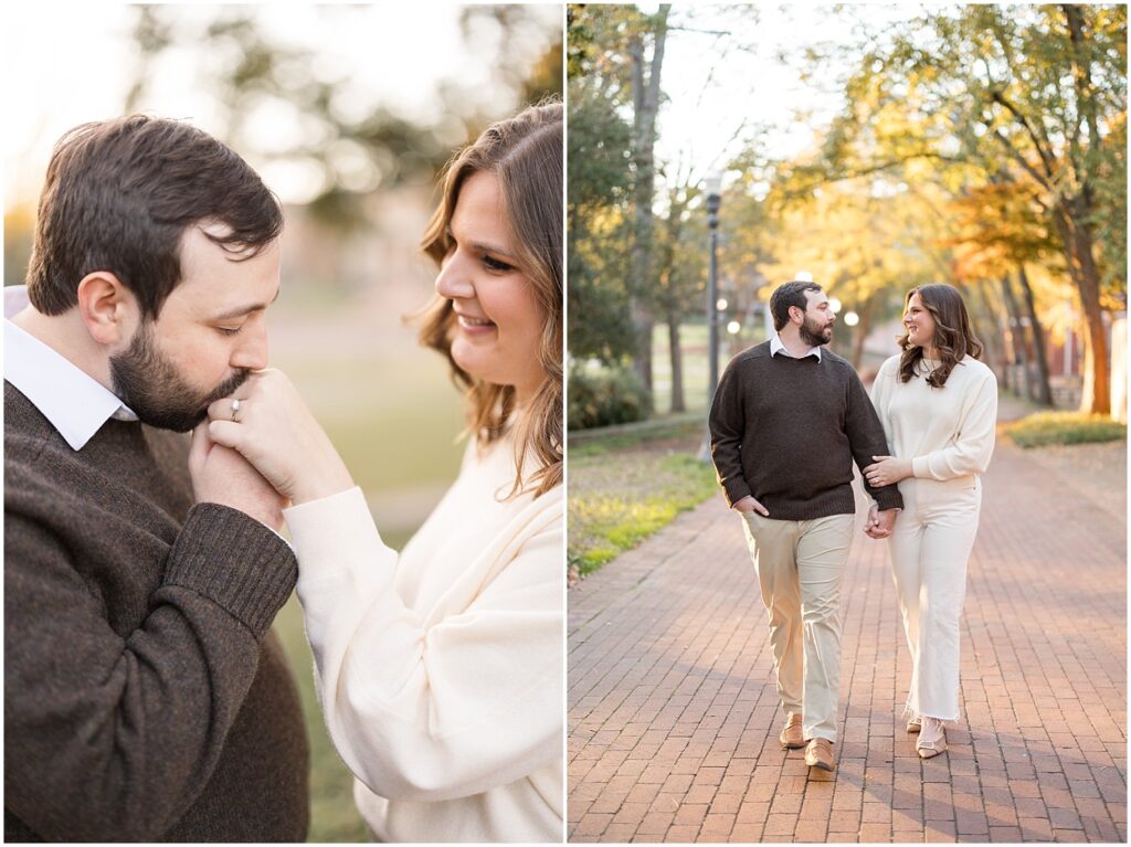 Downtown Raleigh engagement photos | Raleigh NC engagement photographer | Sarah Hinckley wedding photographer | Raleigh NC wedding photographer | Downtown Raleigh engagement session