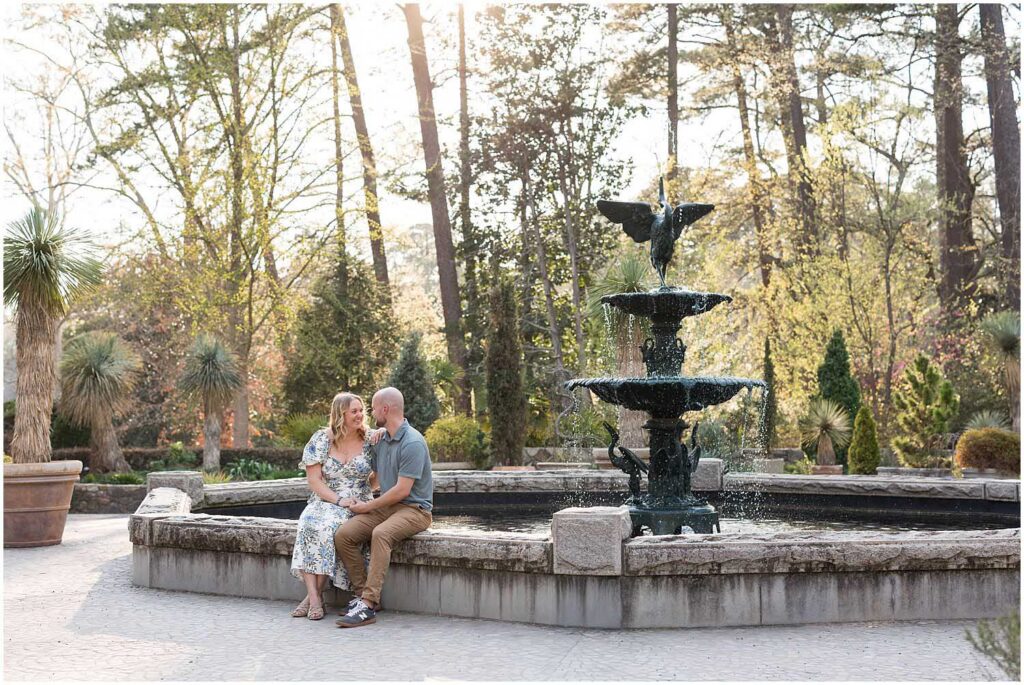 spring engagement photos, garden engagement photos, downtown durham engagement photos, durham nc