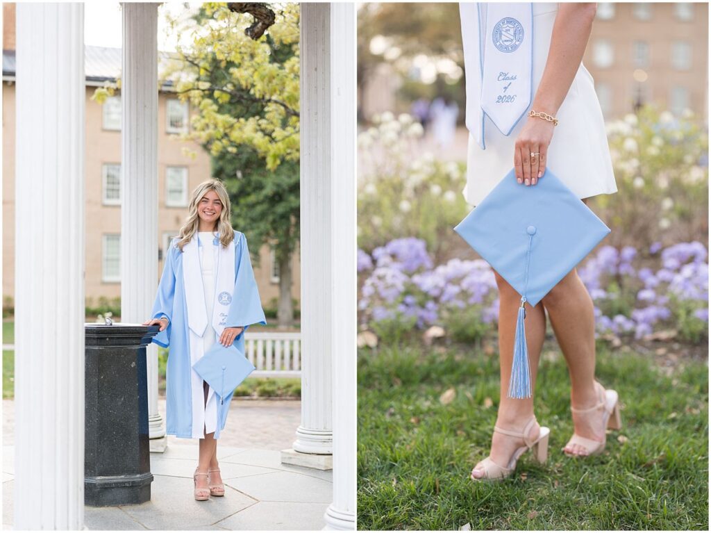 spring senior photos, UNC grad photos, senior photographer, UNC Chapel Hill