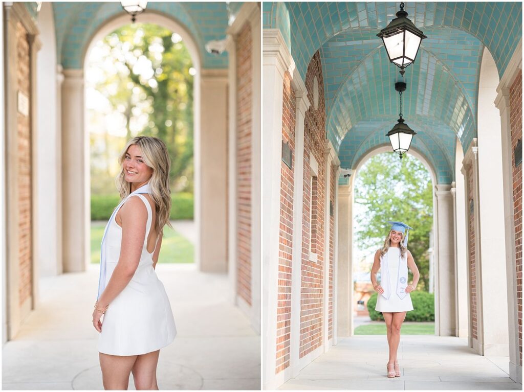 UNC Old Well, UNC Bell Tower, UNC Chapel Hill, senior photographer, UNC grad photos