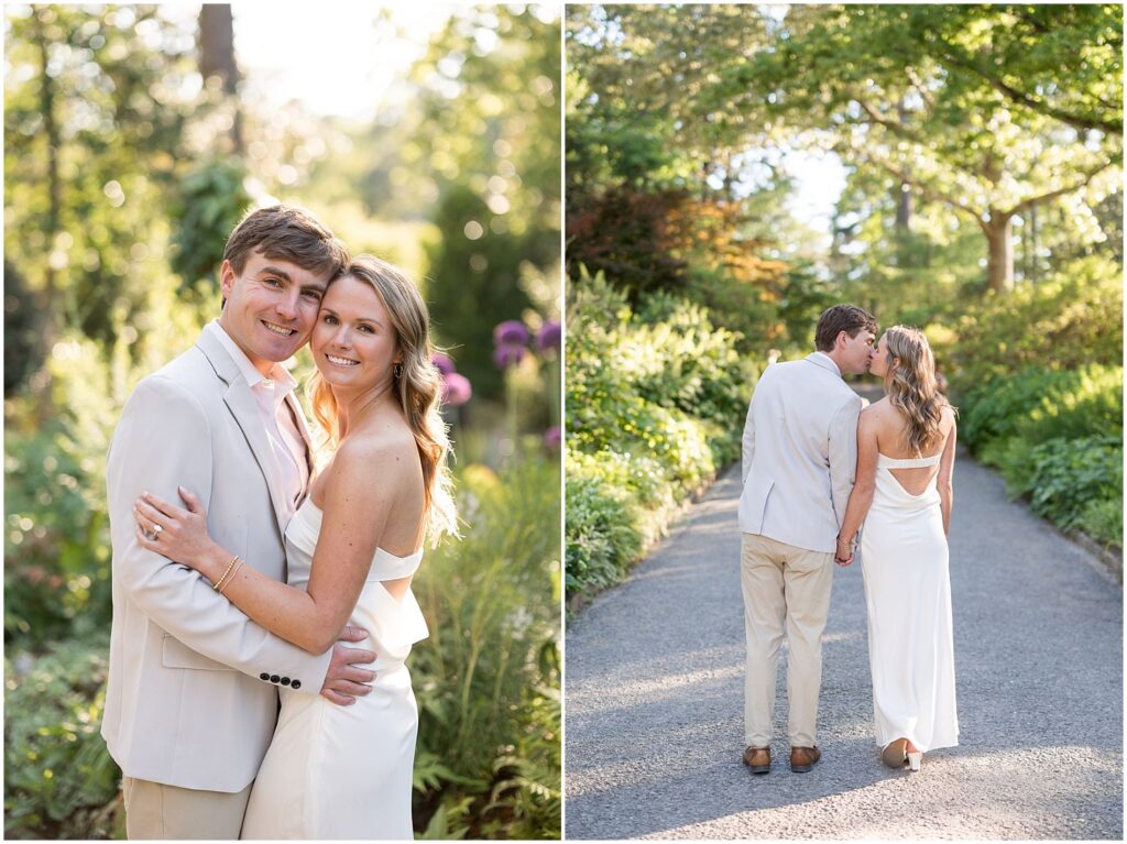 Walking side by side through Duke Gardens in May | Sarah Hinckley Photography
