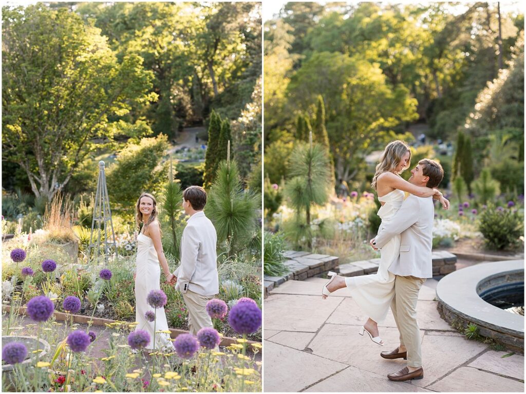 Raleigh NC Engagement Photographer who specializes in photos at Duke Gardens for engaged couples | Sarah Hinckley Photography
