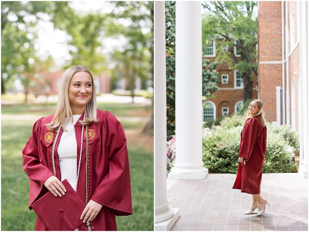 Love School of Business Elon photos, Elon business school senior photos, Elon University senior photographer, business school grad photos, Elon senior session locations, Elon business grad