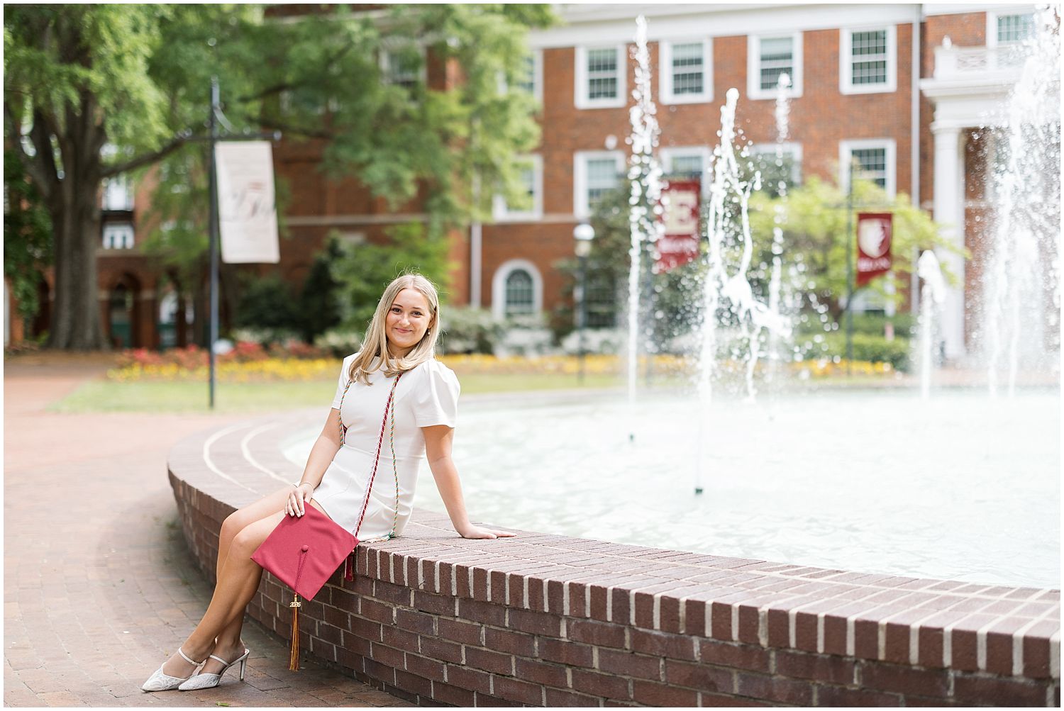 Elon University Grad Photos around campus | NC Senior Photographer | Sarah Hinckley Photography