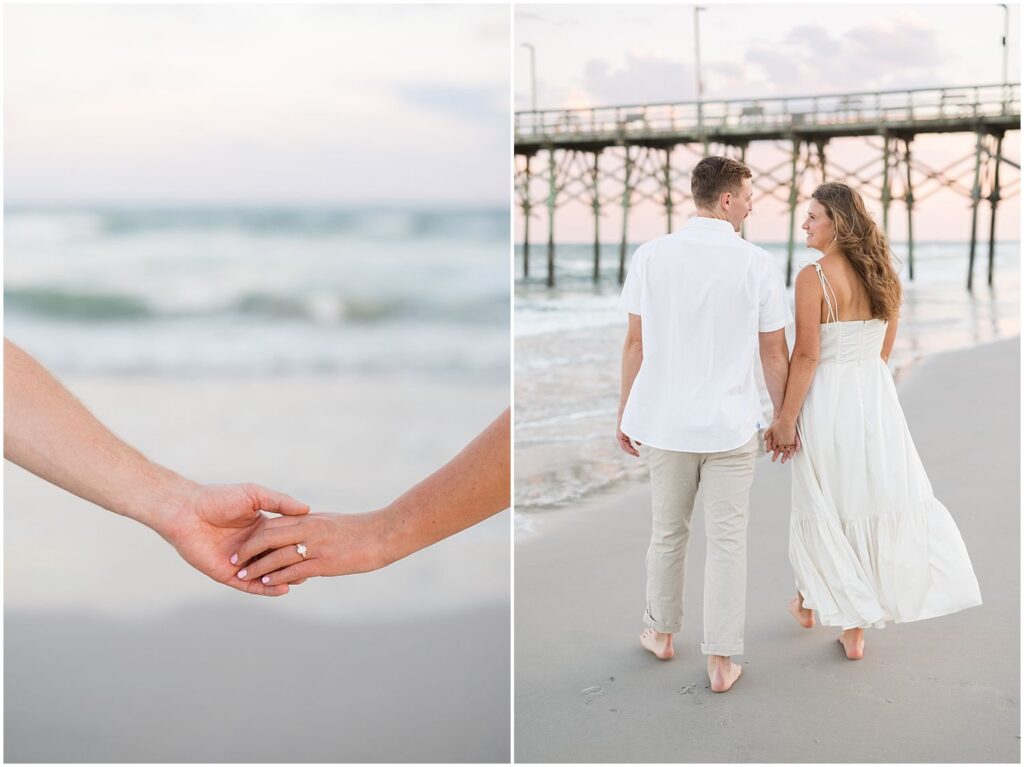 Topsail Beach Engagement Photos, NC Beach Engagement Photographer, Coastal Engagement Session, Engagement Session Outfit Inspiration, North Carolina Engagement Photographer, Sunset Beach Engagement Photos