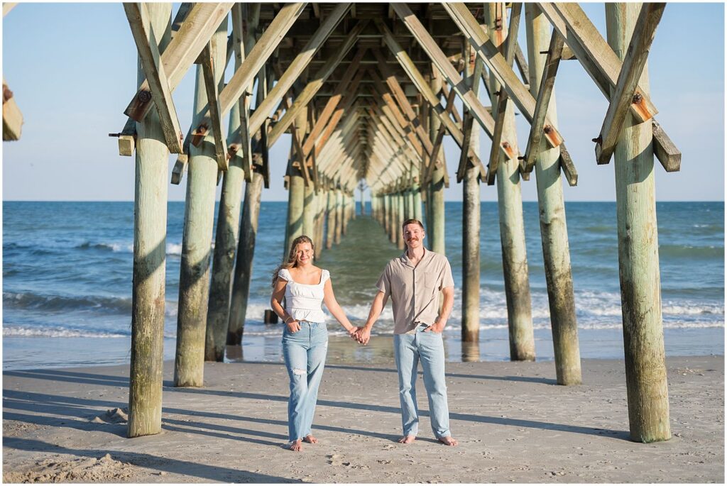 Topsail Beach Engagement Photos, NC Beach Engagement Photographer, Coastal Engagement Session, Engagement Session Outfit Inspiration, North Carolina Engagement Photographer, Sunset Beach Engagement Photos